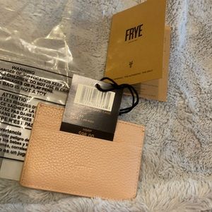 Frye Leather Card Case Light Pink New